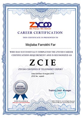 ZCIE Certificate