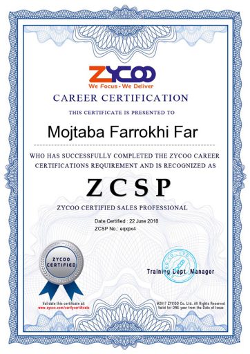 ZSCP Certificate